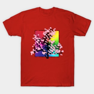 Colorful cherry blossoms T-Shirt